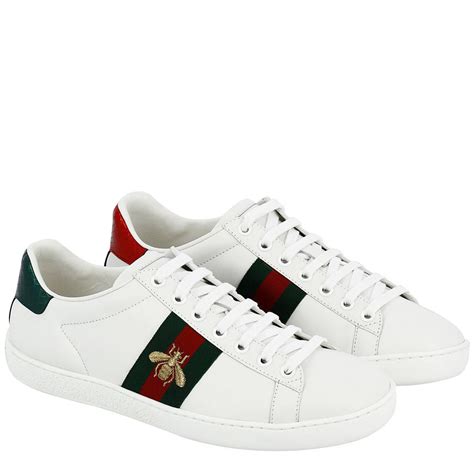 white sneaker gucci|Gucci all white sneakers.